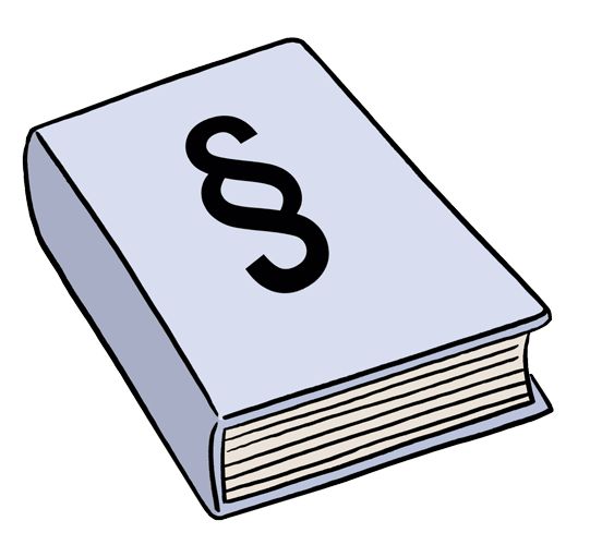 Gesetzbuch Illustration eines Gesetzbuches.